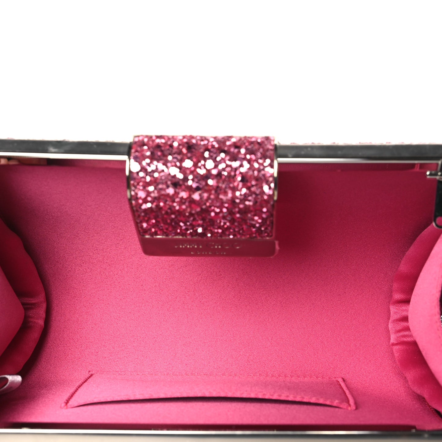 Coarse Glitter Clutch Pink