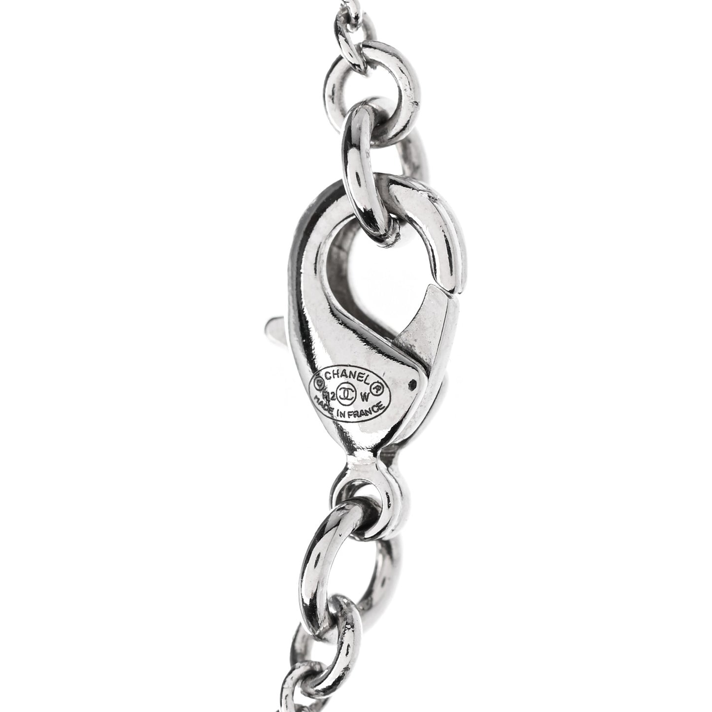 Crystal Timeless CC Necklace Silver