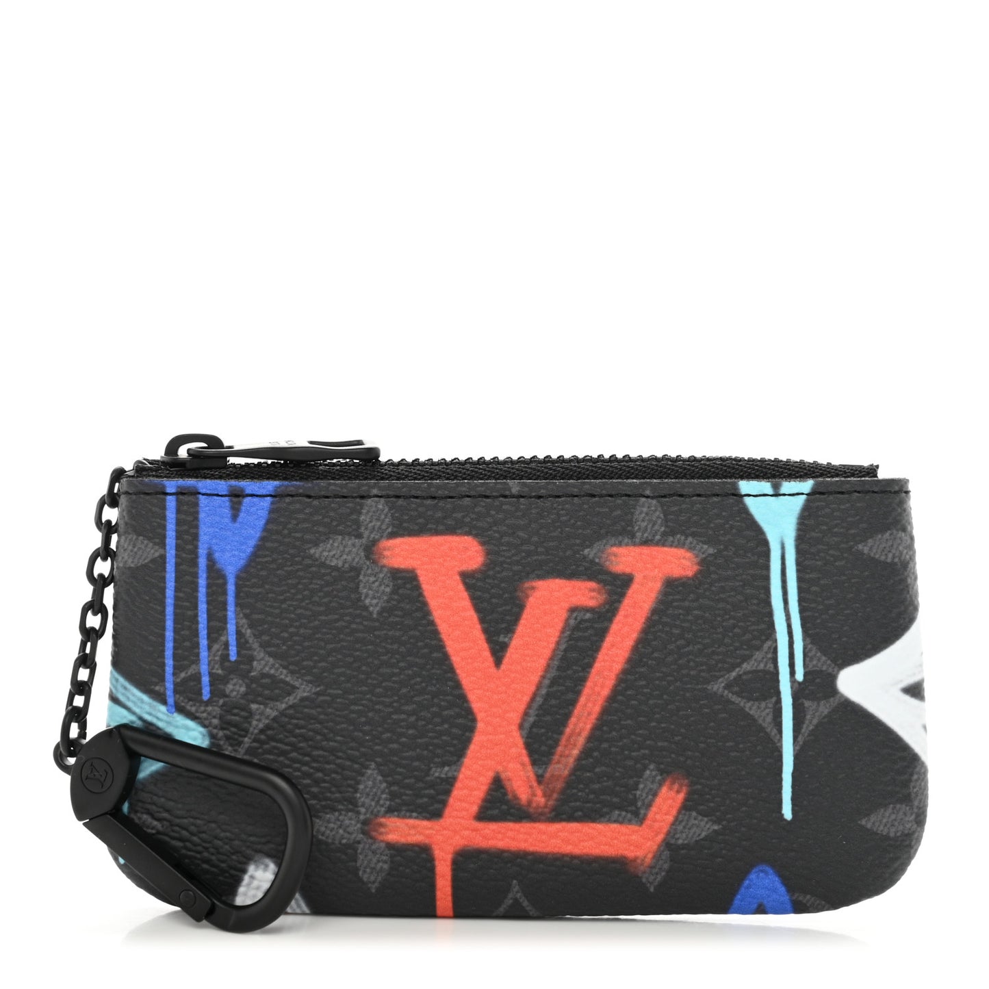 Monogram Eclipse LV Graffiti Key Pouch Multicolor