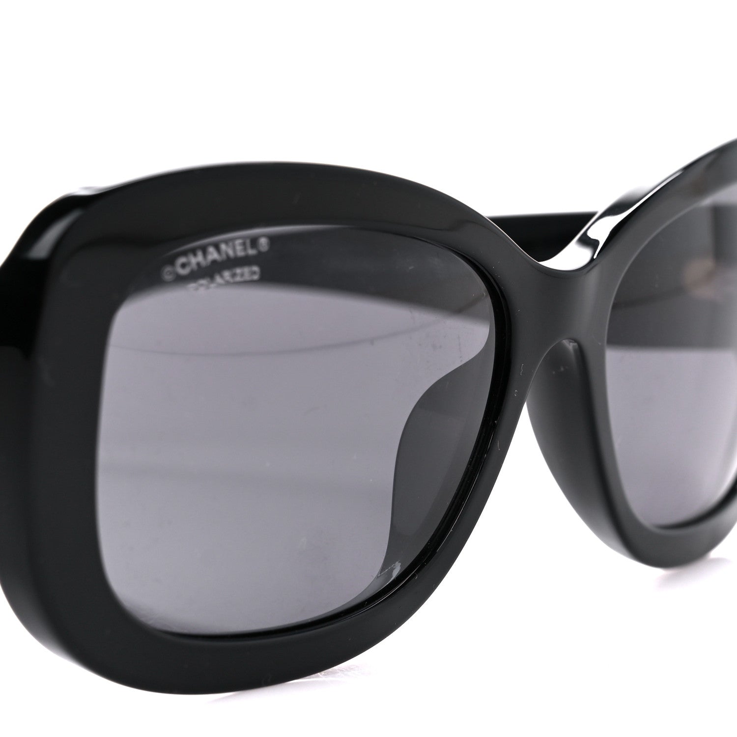 Chanel Acetate Oval CC Sunglasses 5468-B Black 9 of 10