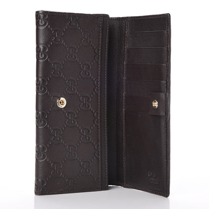 Gucci Guccissima Continental Wallet Dark Brown 5 of 9