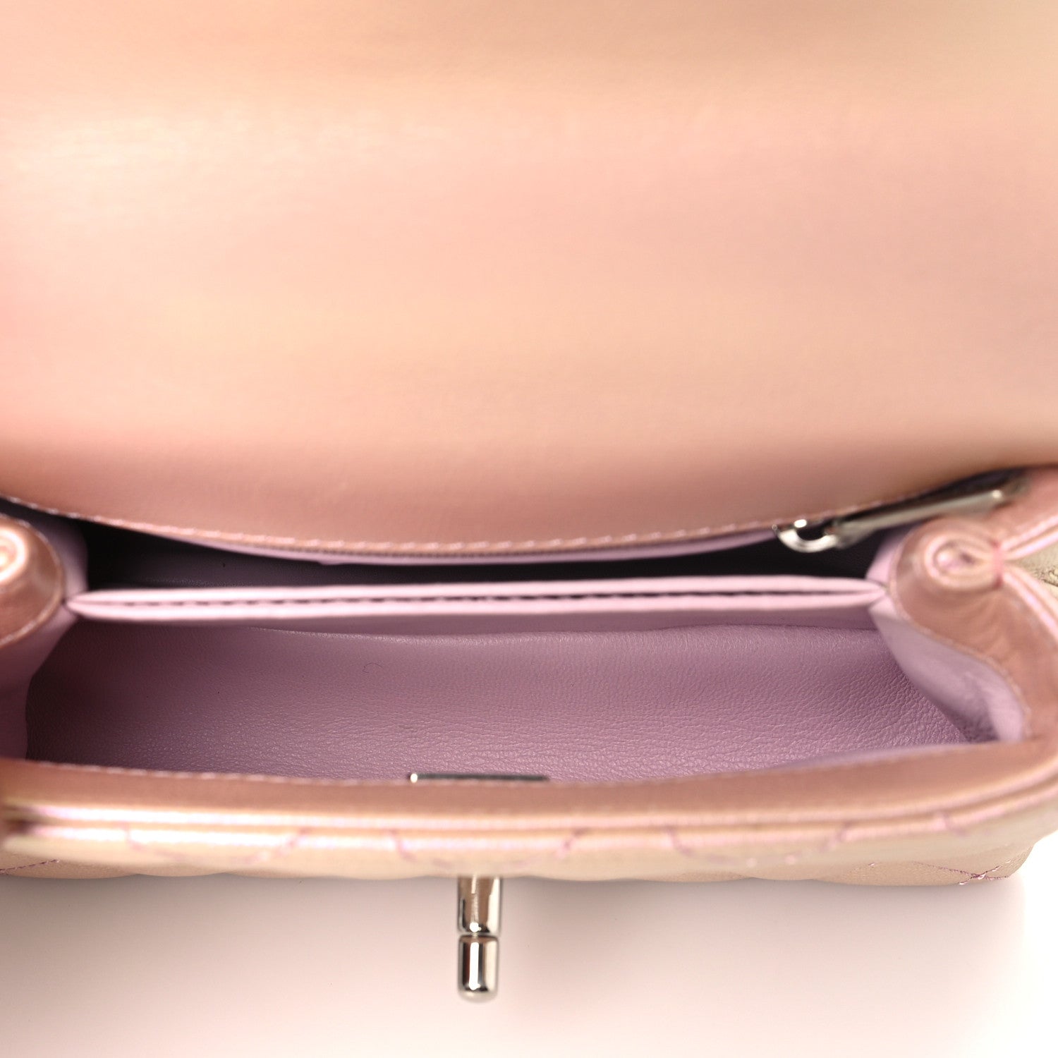 Chanel Iridescent Caviar Quilted Extra Mini Coco Handle Flap Light Pink 5 of 10