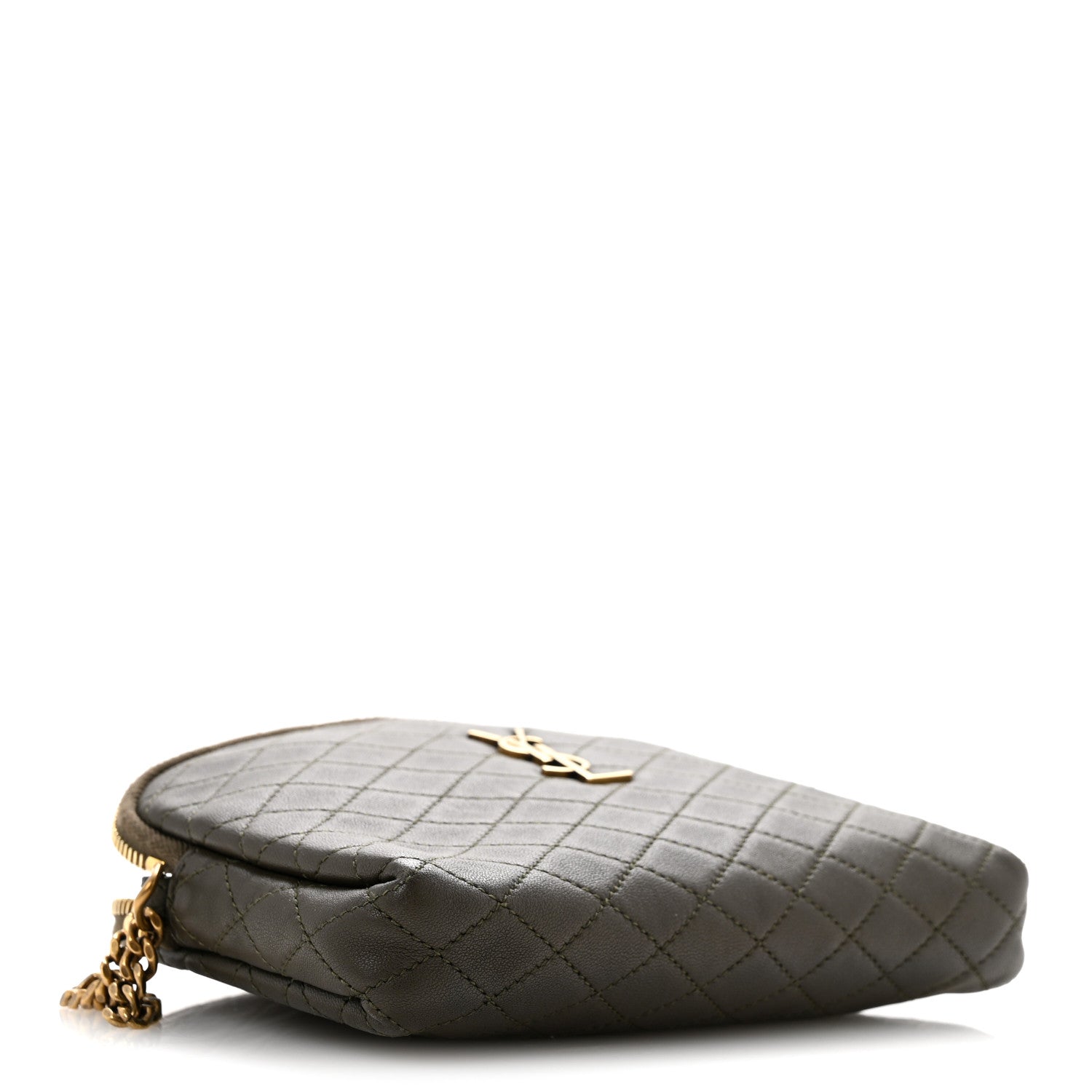 Saint Laurent Lambskin Quilted Gaby Zipped Pouch 4 of 14