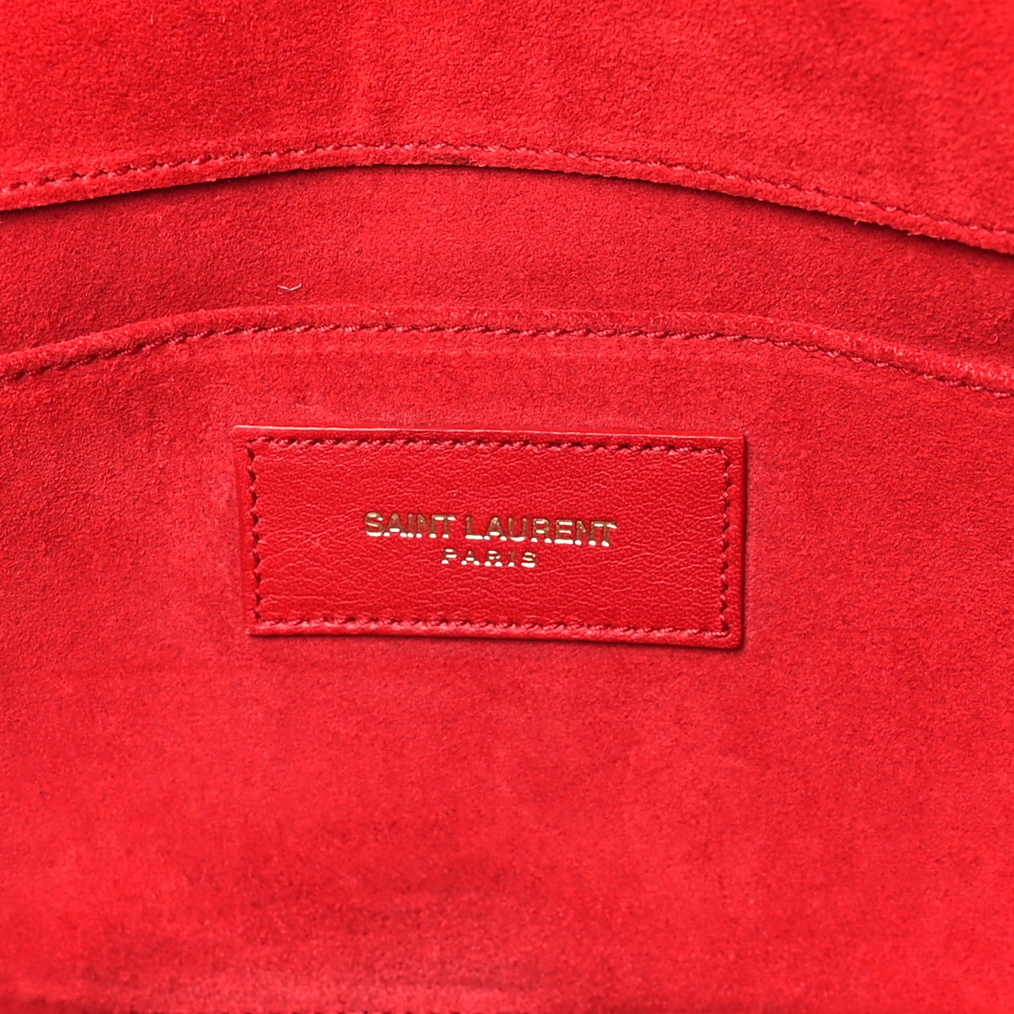 Calfskin Classic Y Ligne Clutch Rouge Orient