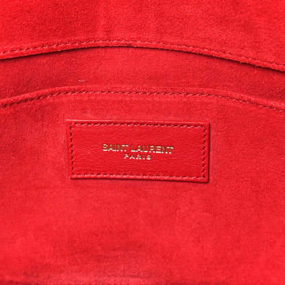 Saint Laurent Calfskin Classic Y Ligne Clutch Rouge Orient 6 of 10