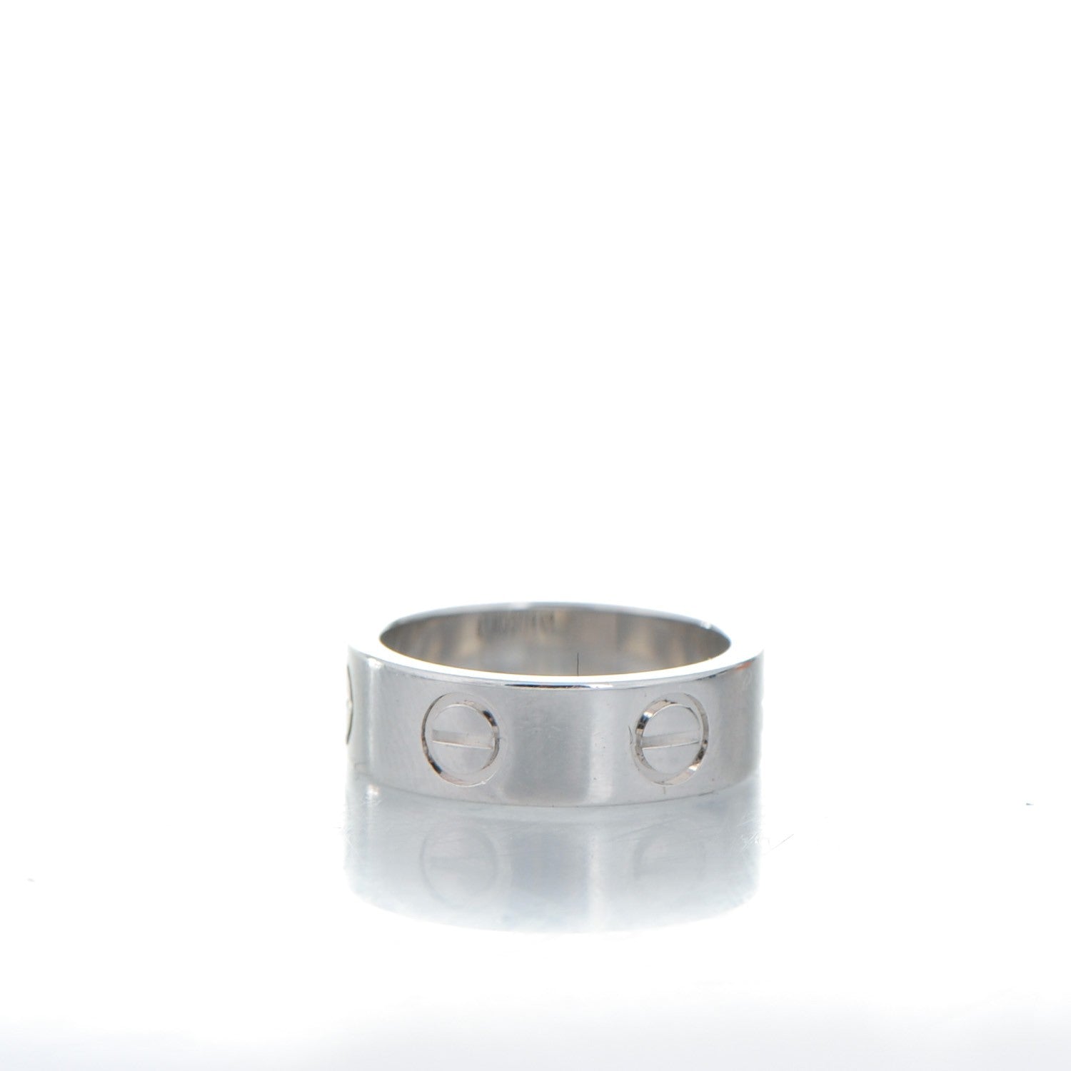 Cartier 18K White Gold 5.5mm LOVE Ring 47 4 3 of 5