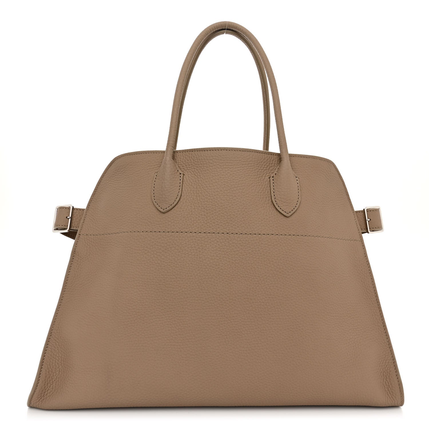 The Row Matte Grained Calfskin Soft Margaux 15 Dark Taupe 1 of 9