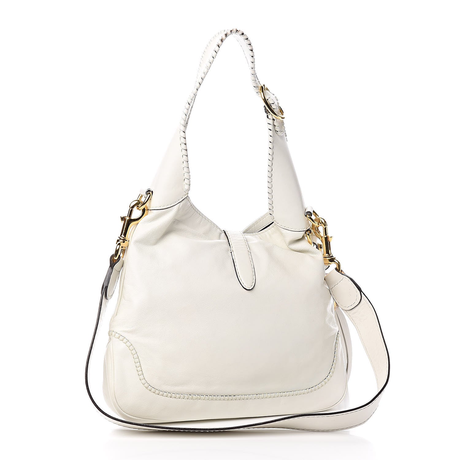 Gucci Calfskin Large New Jackie Hobo White 3 of 13