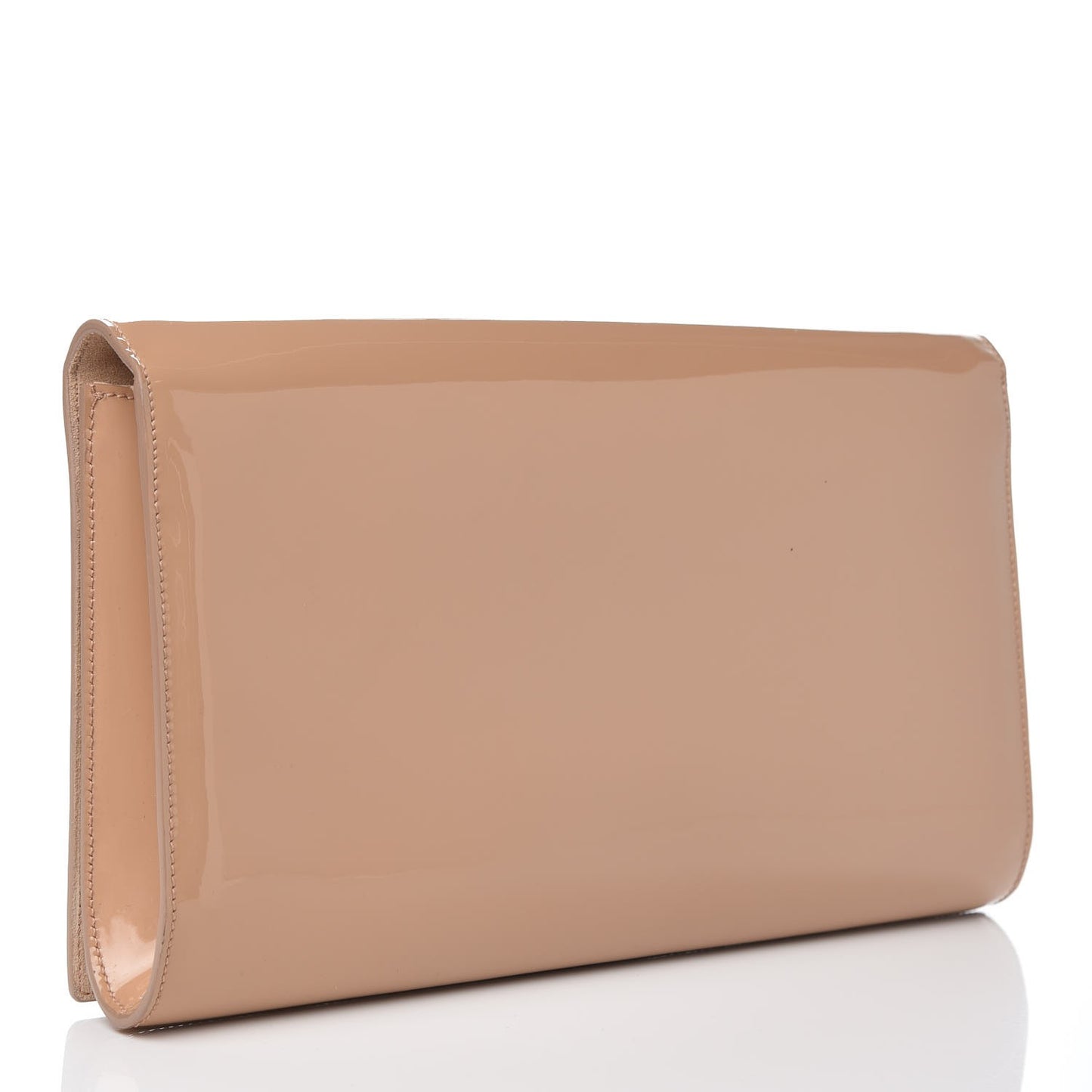 Patent Calfskin Monogram Large Belle De Jour Clutch Chair