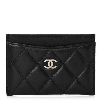 Chanel Lambskin Quilted Card Holder Black 1 of 10