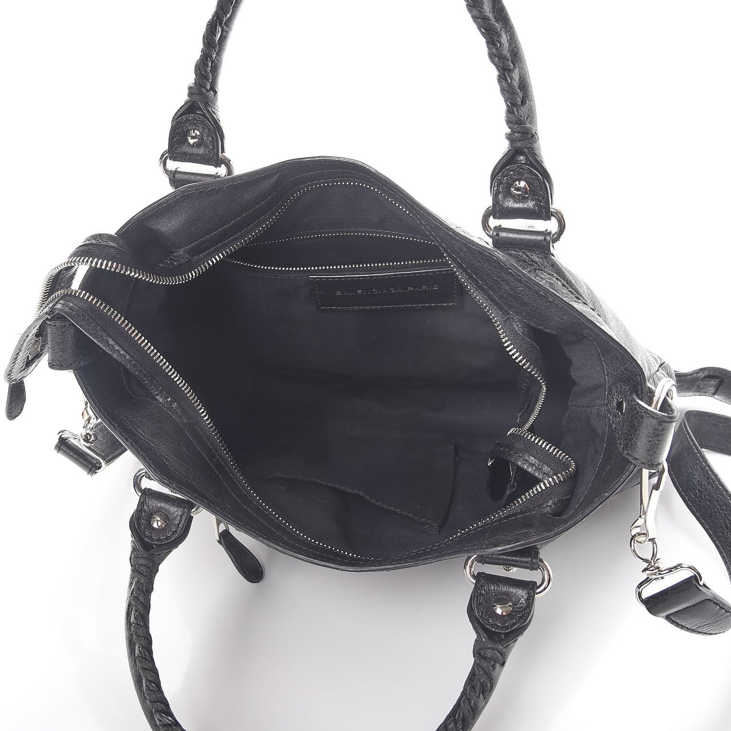 Agneau Giant 12 Silver Hardware Town Black