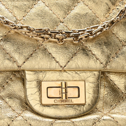 Chanel Metallic Aged Calfskin Quilted 2.55 Reissue 225 Flap Gold 8 of 10