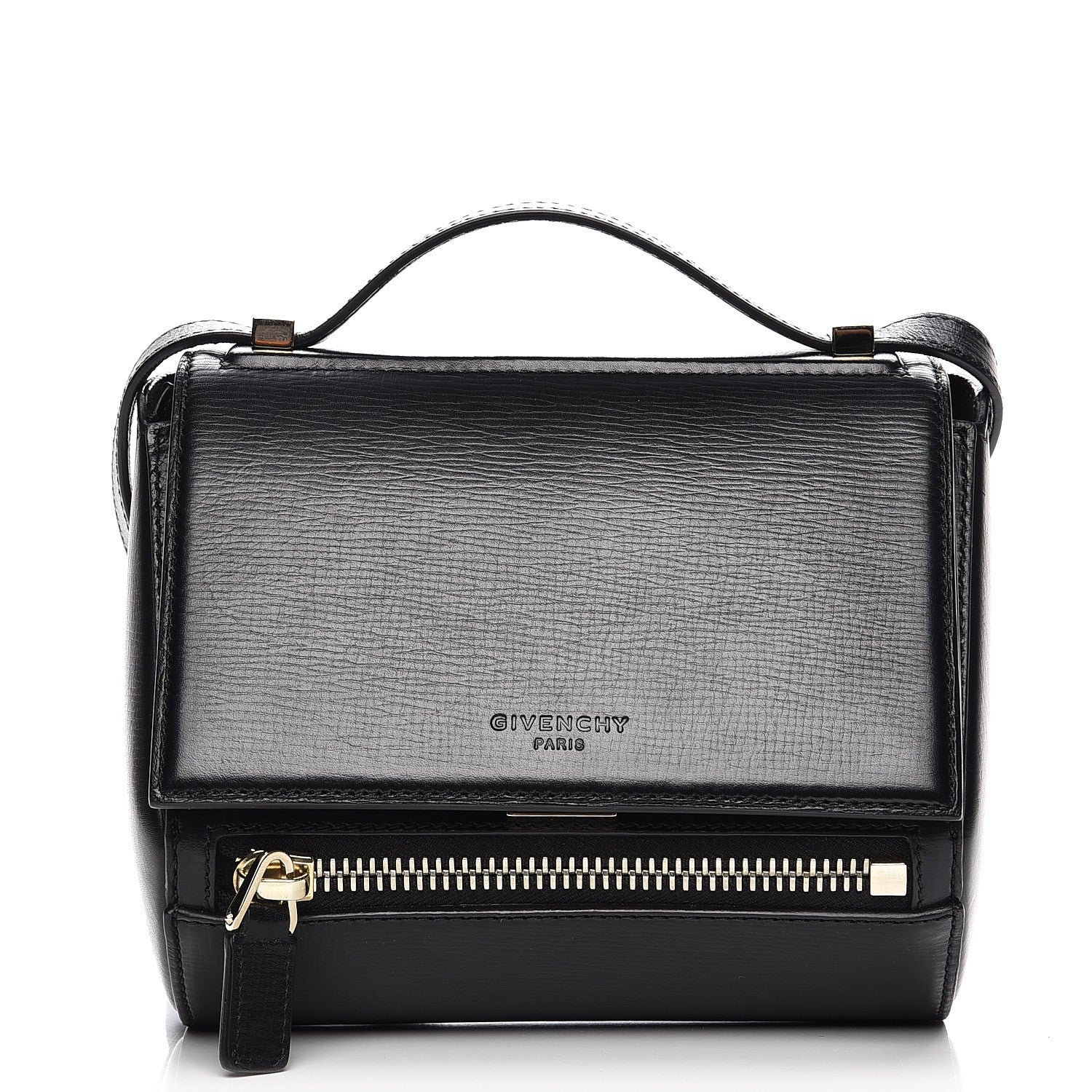 Givenchy Textured Calfskin Mini Pandora Box Crossbody Bag Black 1 of 8