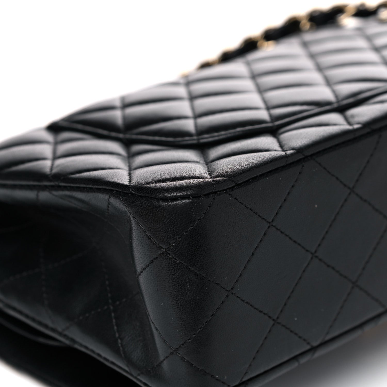 Chanel Lambskin Quilted Medium Double Flap Black 11 of 16