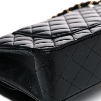 Chanel Lambskin Quilted Medium Double Flap Black 11 of 16
