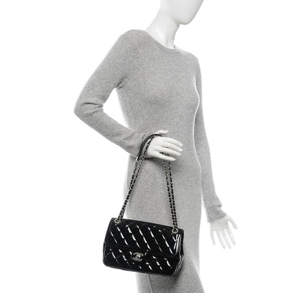 Chanel Patent Quilted Large Coco Shine Flap Black 2 of 7