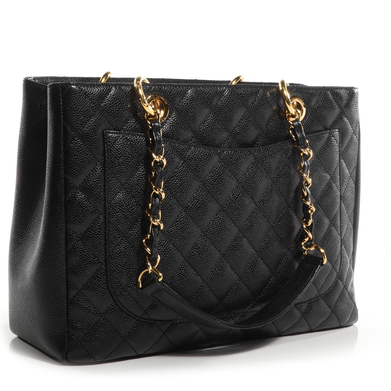 Chanel Caviar Grand Shopping Tote GST Black 3 of 8