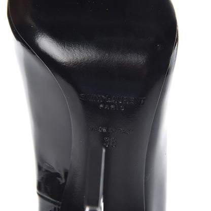 Saint Laurent Patent Opyum 100 Pumps 38 Black Silver 7 of 9