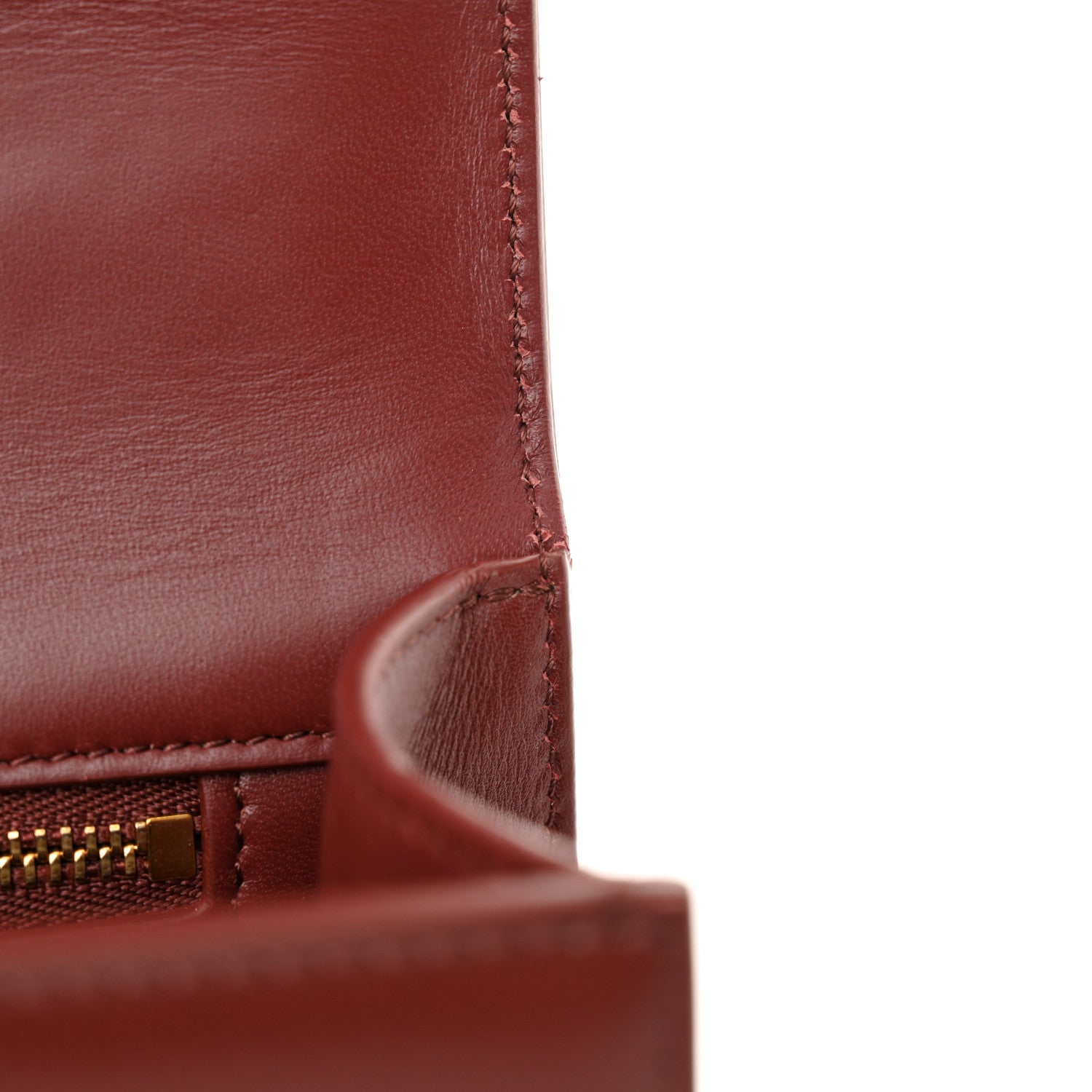 Christian Dior Smooth Calfskin 30 Montaigne Flap Bag Burgundy 11 of 11