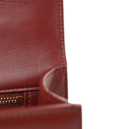 Christian Dior Smooth Calfskin 30 Montaigne Flap Bag Burgundy 11 of 11