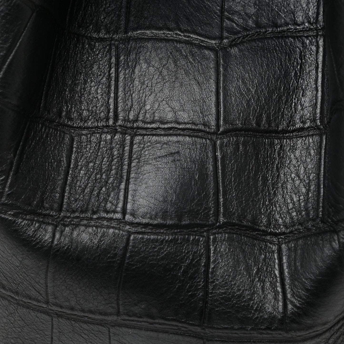 Crocodile Embossed CELINE Calfskin Crocodile Embossed Medium Phantom Luggage Black Medium Phantom Luggage Black