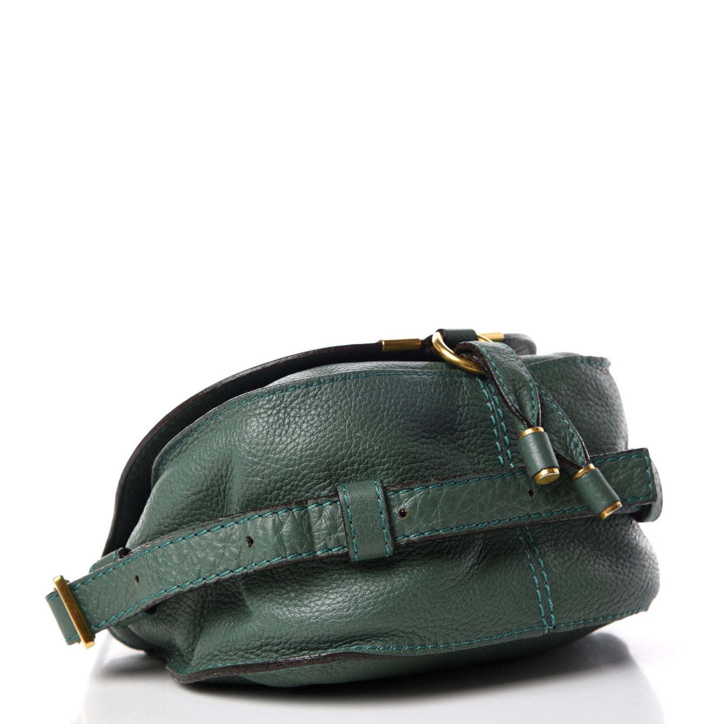 Calfskin Mini Marcie Round Crossbody Bag Eucalyptus