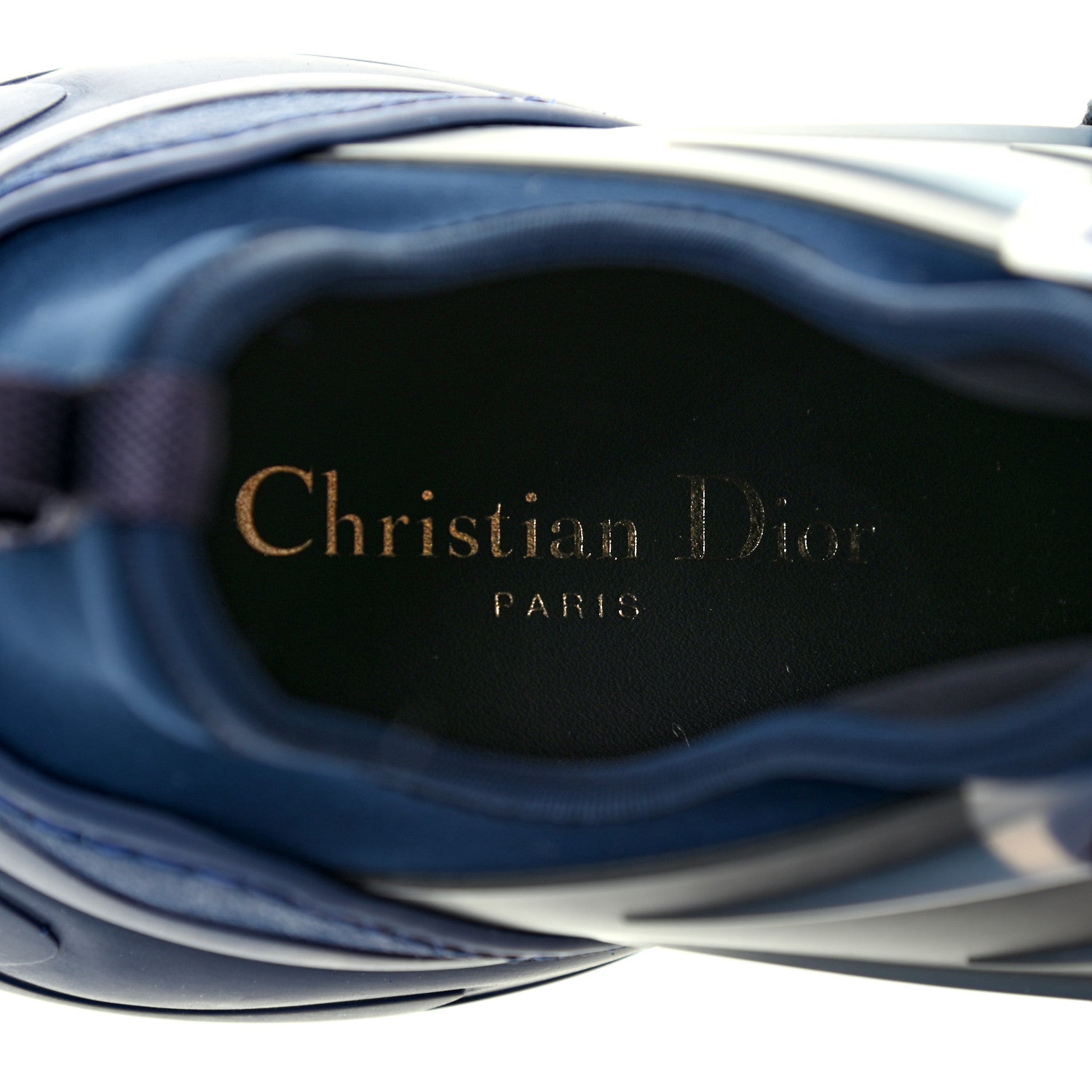 Christian Dior Neoprene Rubber Womens D-Connect Sneakers 40.5 Indigo Blue 7 of 13