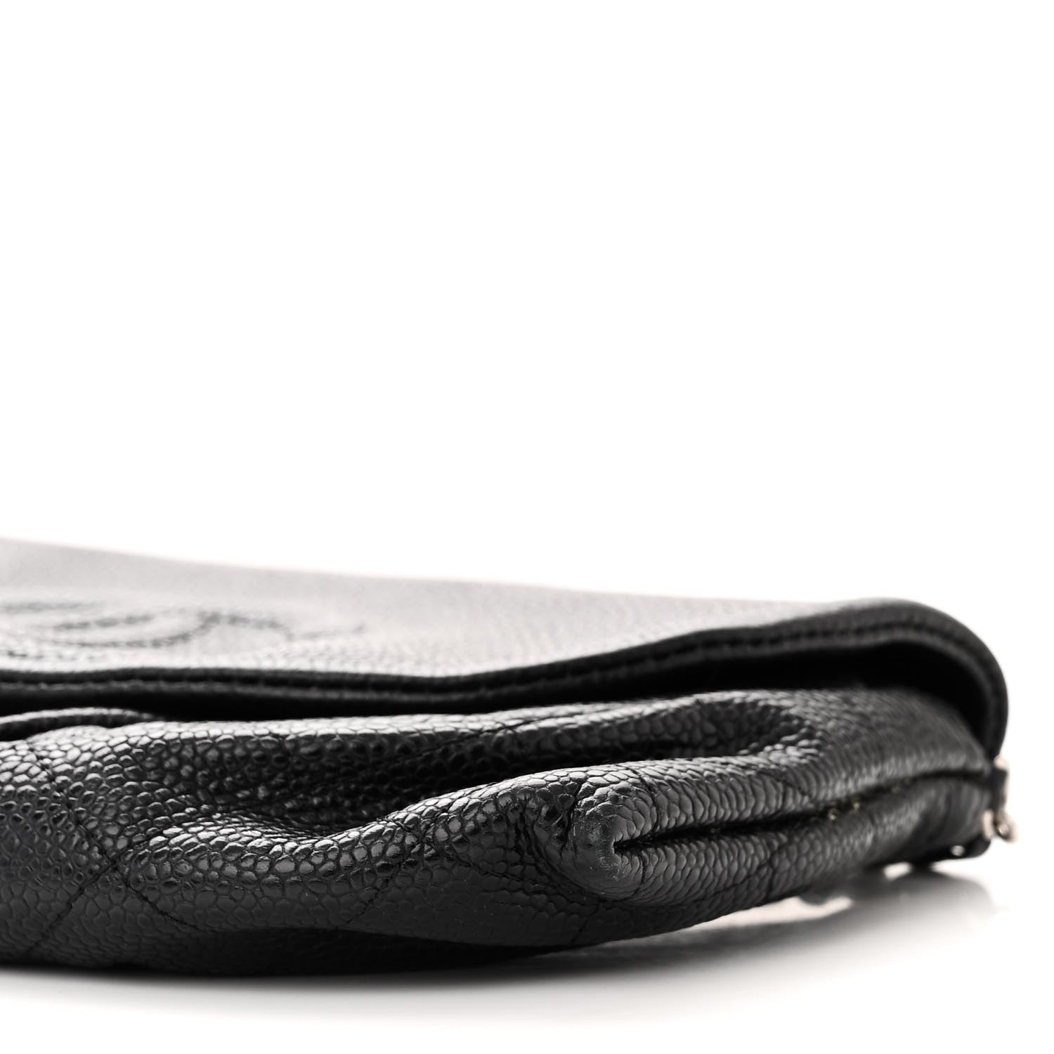 Chanel Caviar Half Moon Wallet On Chain WOC Black 12 of 13