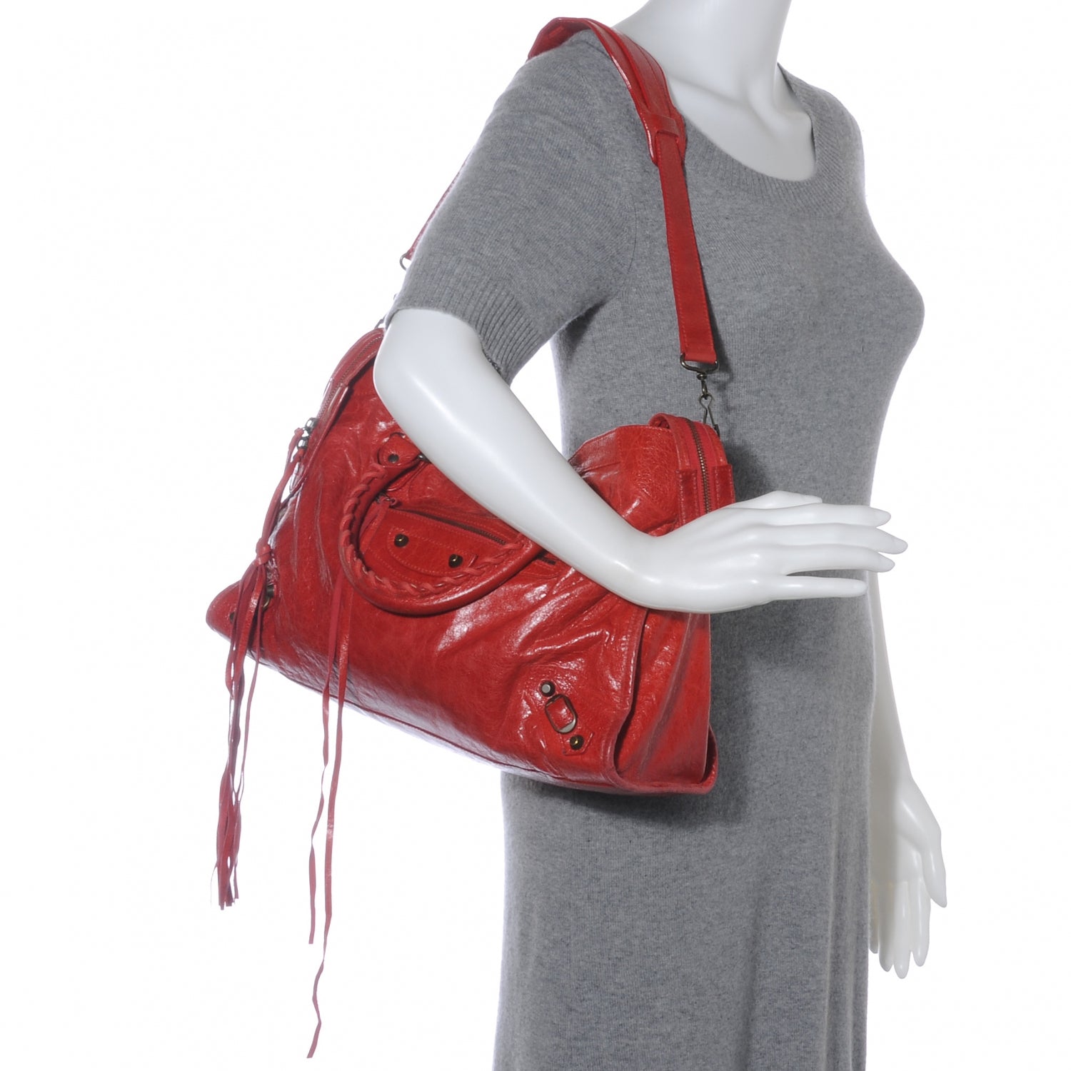 Balenciaga Chevre City Rouge Vermillon 2 of 8
