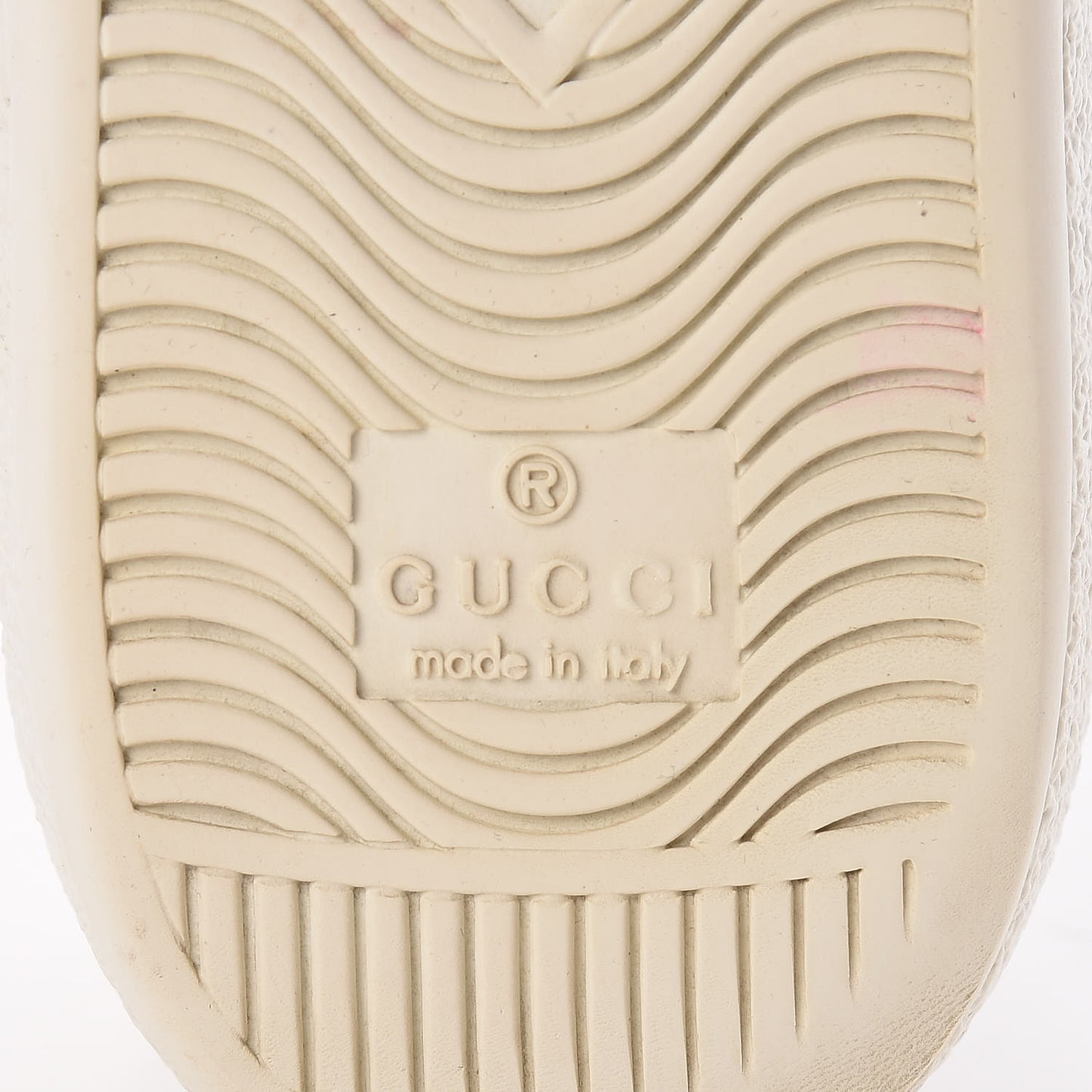 Calfskin Web Bee Embroidered Womens Ace Sneakers 36 White Green