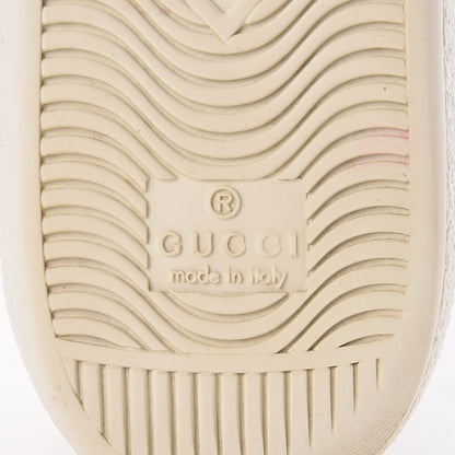 Gucci Calfskin Web Bee Embroidered Womens Ace Sneakers 36 White Green 9 of 15