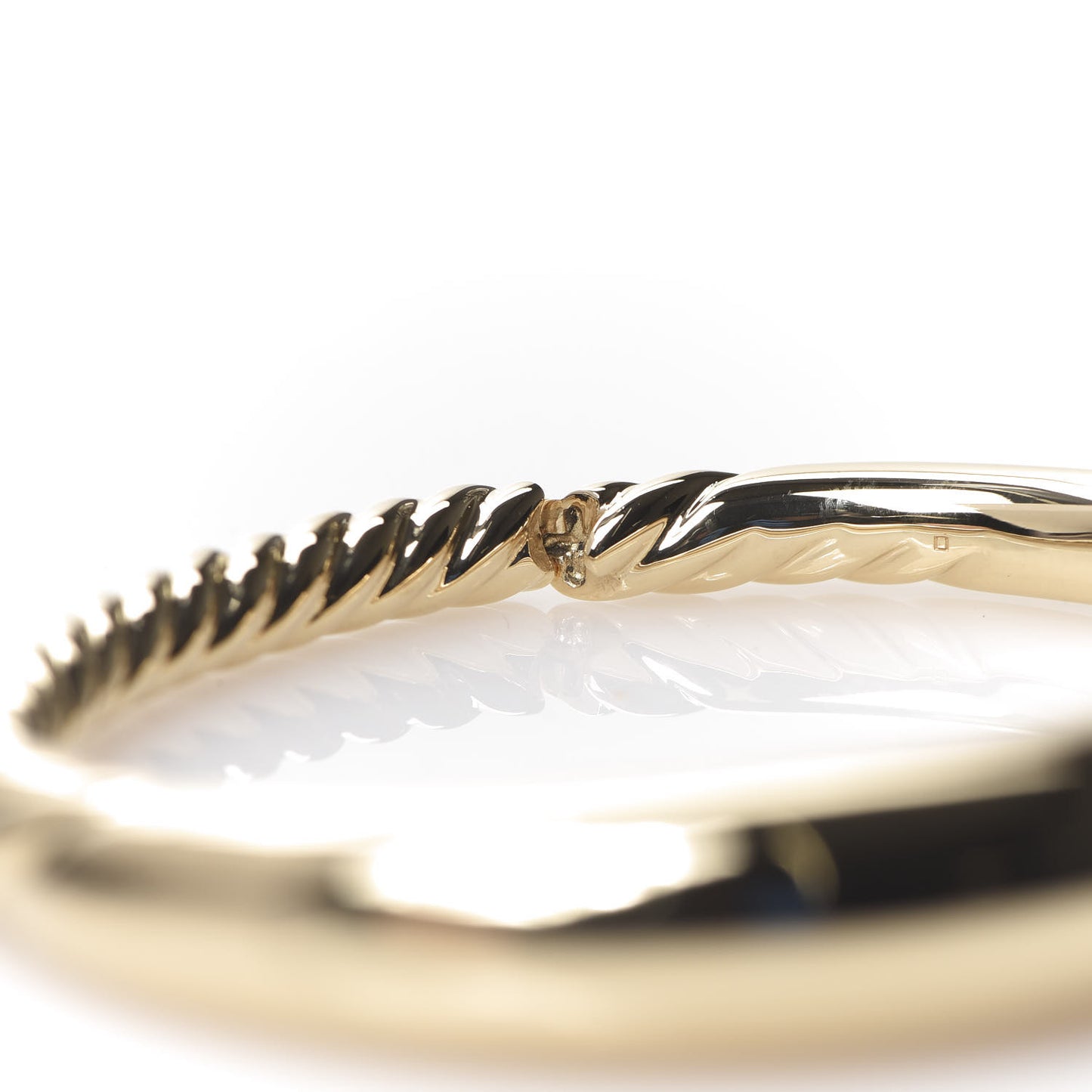 18K Yellow Gold 9.5mm Pure Form Smooth Bracelet