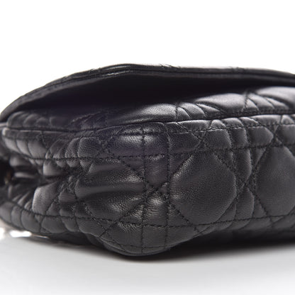Christian Dior Lambskin Cannage Small Rendezvous Flap Black 5 of 11