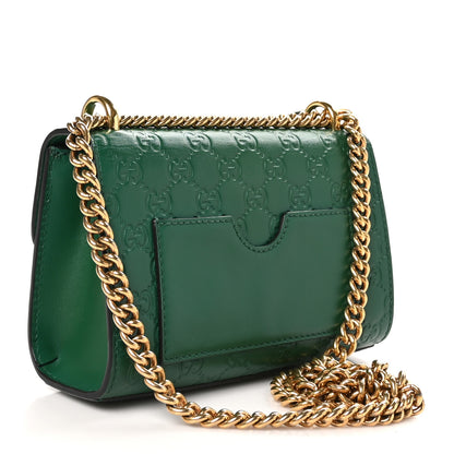 Gucci Guccissima Small Padlock Shoulder Bag Emerald 3 of 11