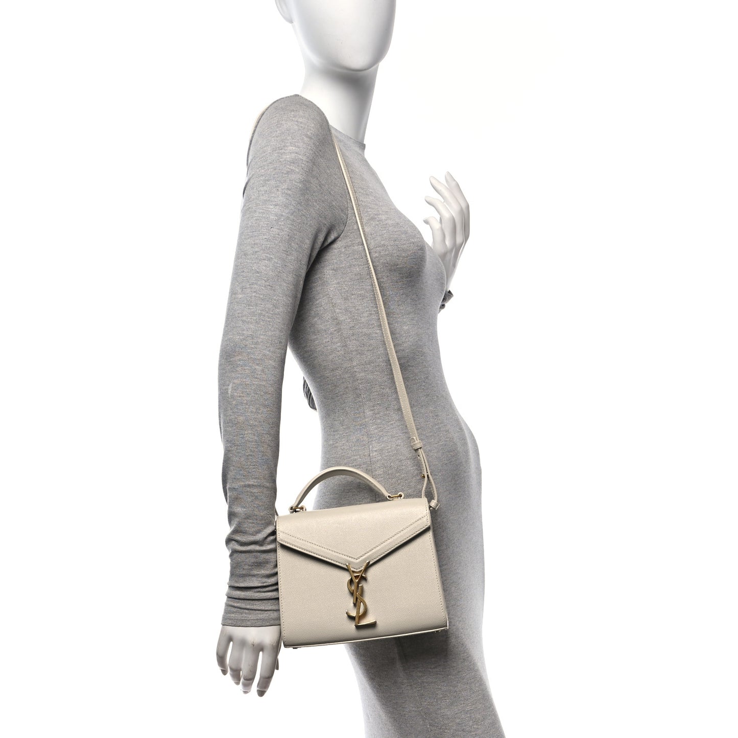 Grain de Poudre Mini Classic Monogram Cassandra Top Handle Vintage White