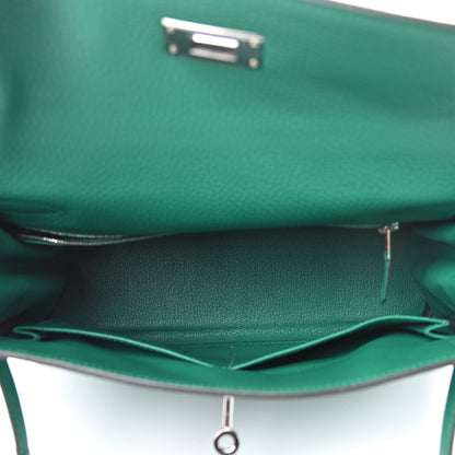 Hermes Togo Kelly Retourne 28 Vert Vertigo 5 of 11