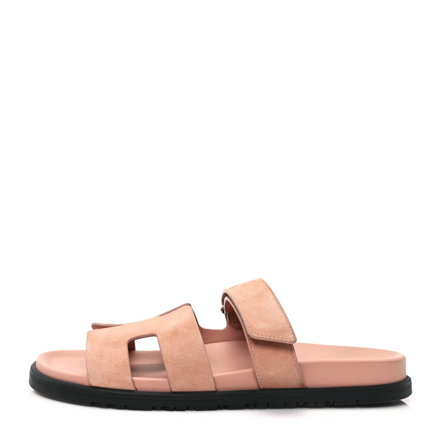 Suede Goatskin Womens Chypre Sandals 40.5 Nude