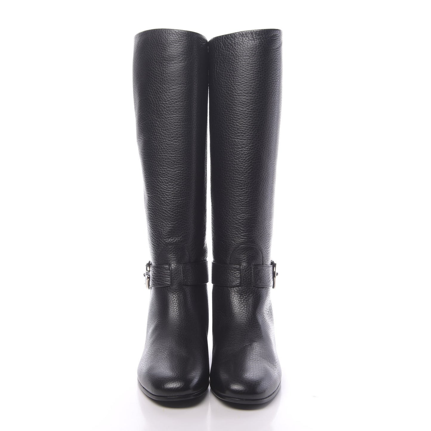 Calfskin Interlocking G Sachalin Riding Boots 38.5 Black