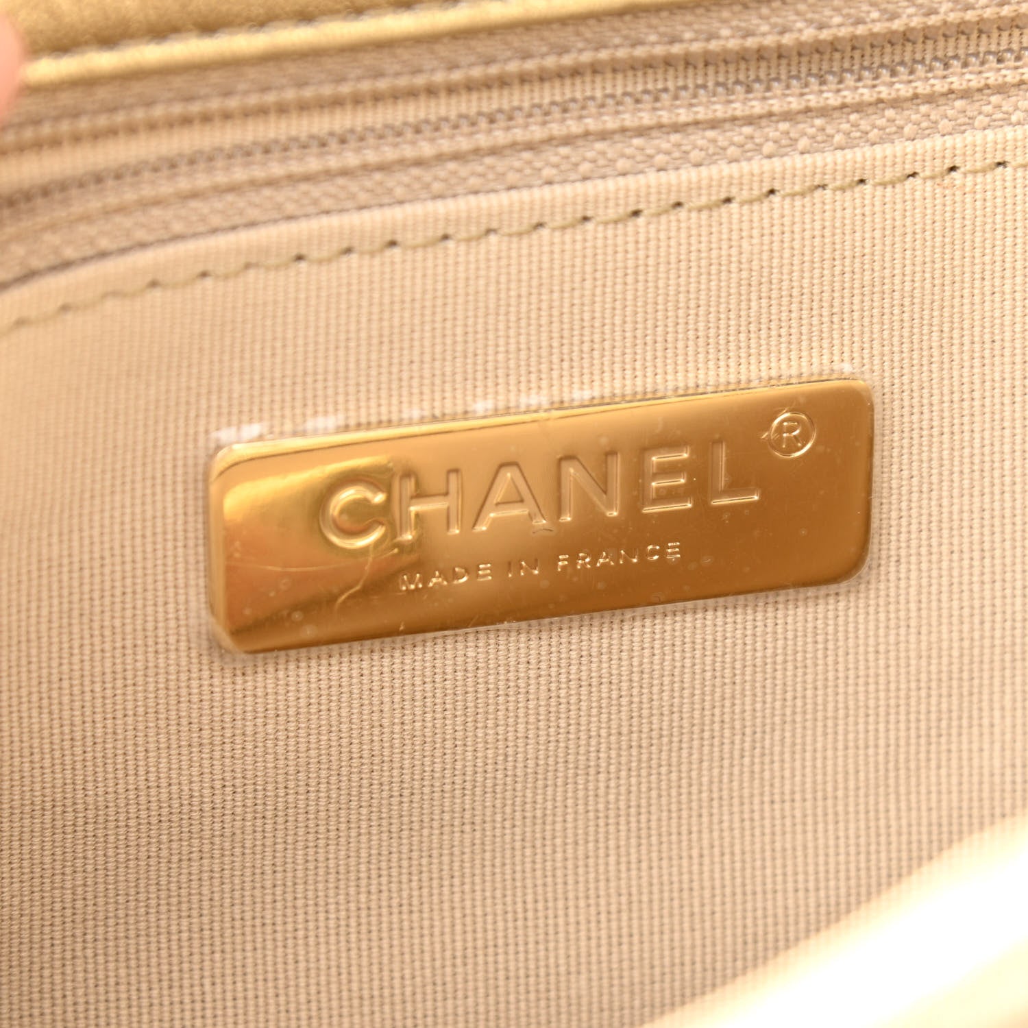 Chanel Metallic Goatskin Quilted Medium Chanel 19 Flap Gold 6 of 11