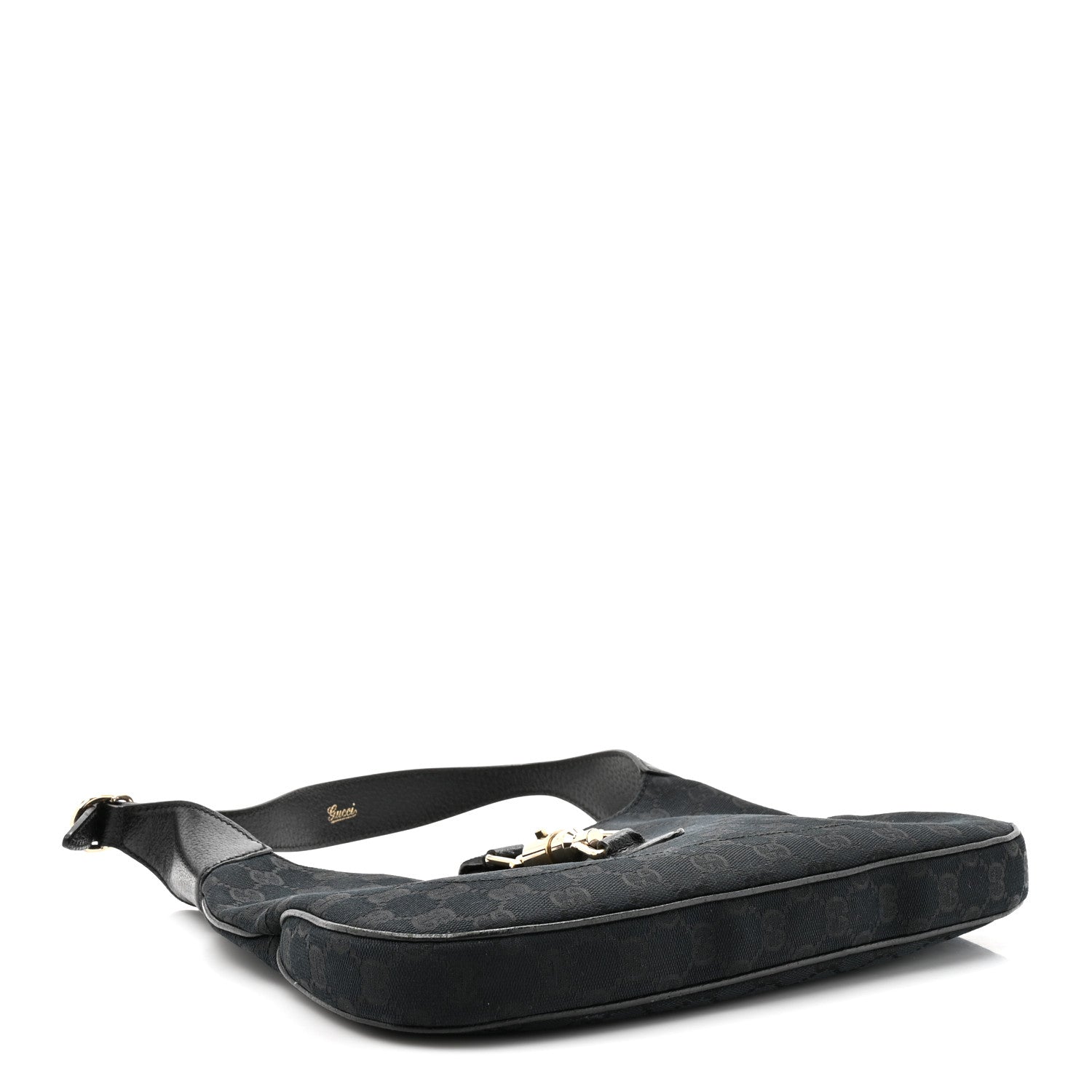 Gucci Monogram Small Jackie O Hobo Black 4 of 14