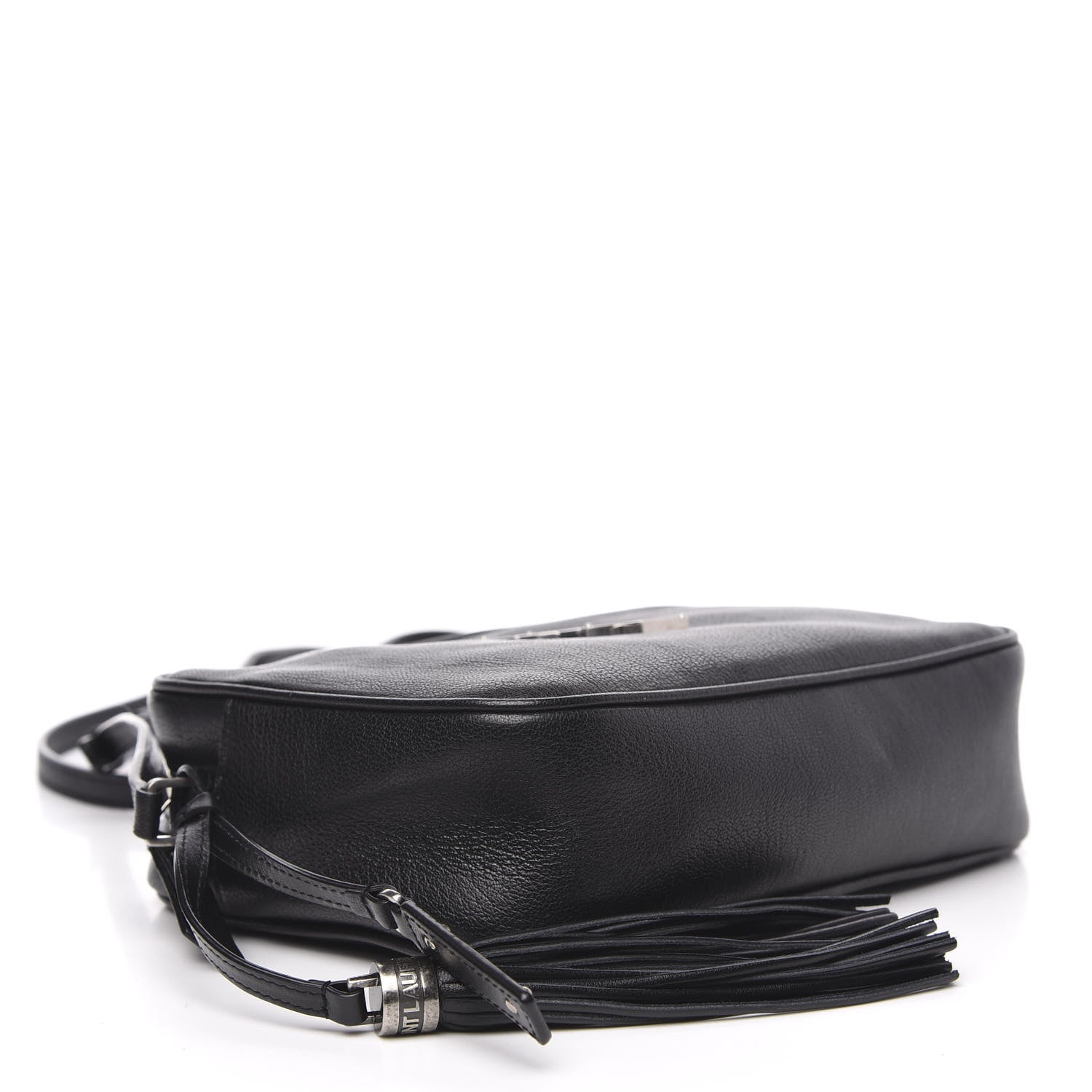Saint Laurent Grained Lambskin Monogram Lou Camera Bag Black 4 of 10
