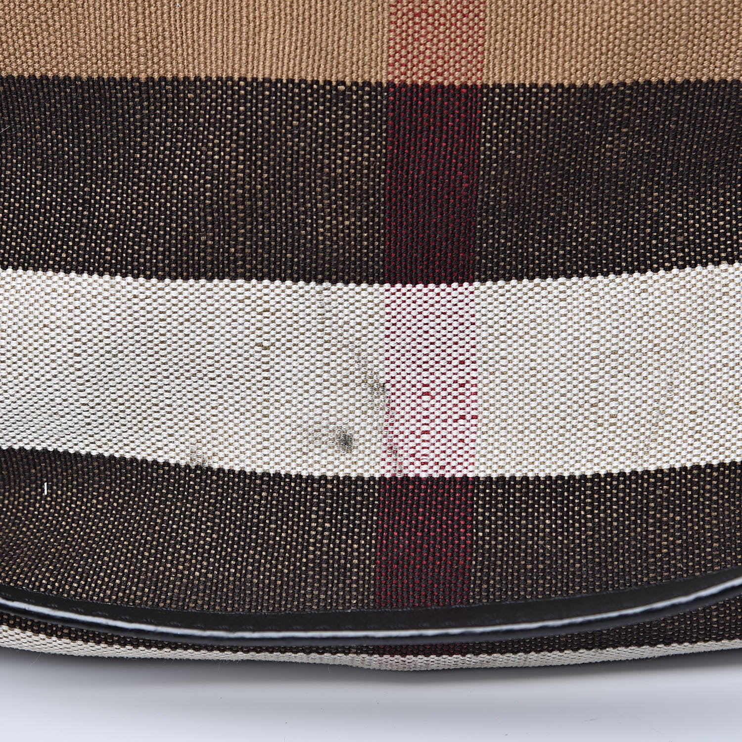 Burberry Canvas Mega Check Medium Ashby Hobo Black 12 of 15