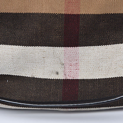 Burberry Canvas Mega Check Medium Ashby Hobo Black 12 of 15