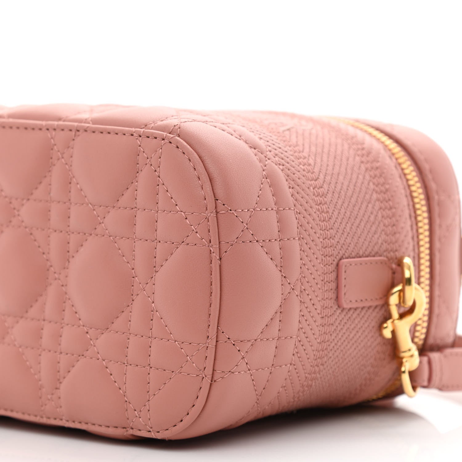 Christian Dior Lambskin Cannage Small Diortravel Vanity Case Pink 10 of 10