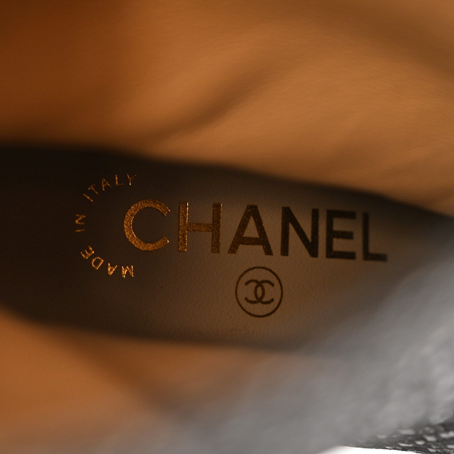 Chanel Fan Goatskin Grosgrain Gabrielle Cap Toe Short Boots 37 Black 7 of 9