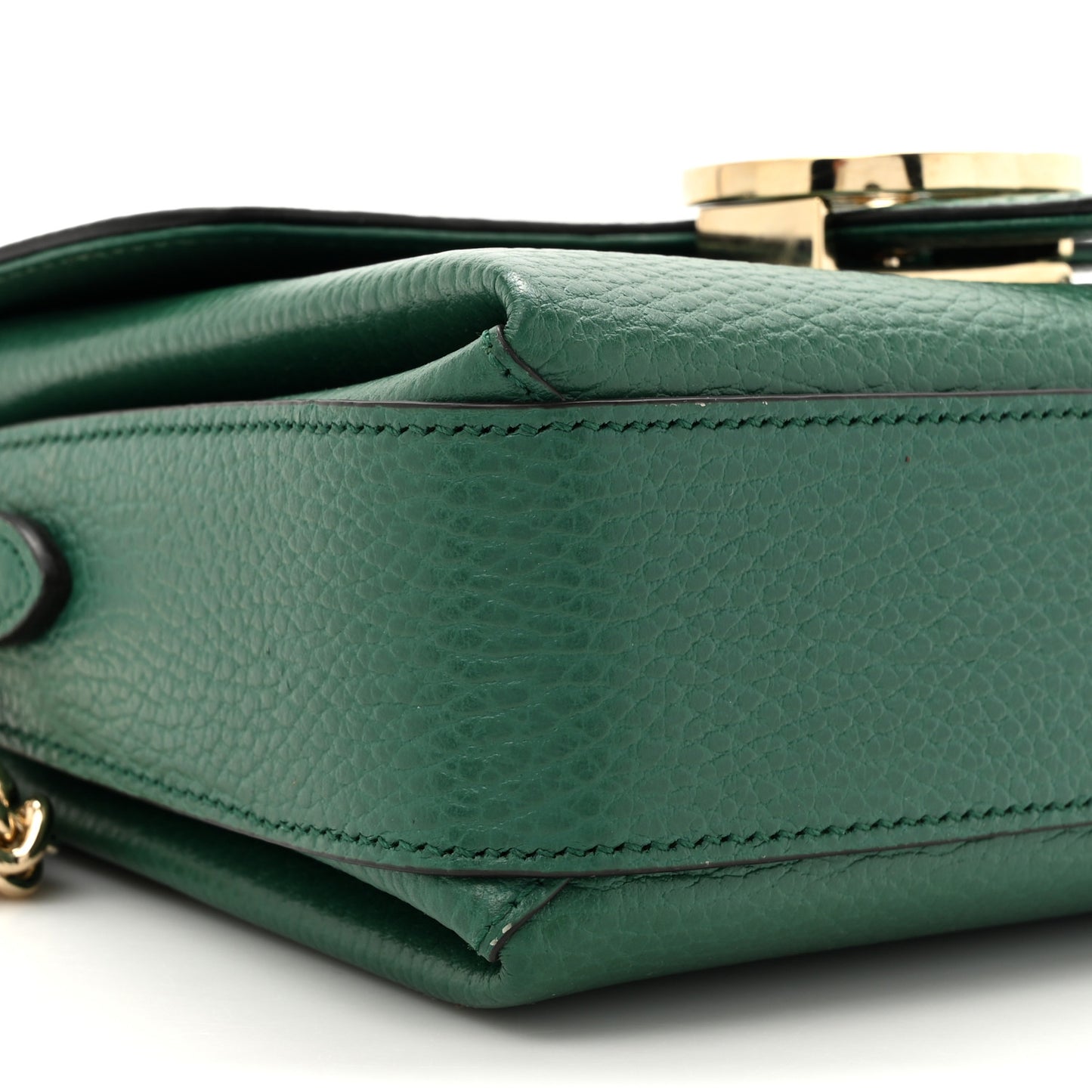 Dollar Calfskin Interlocking G Crossbody Bag Emerald