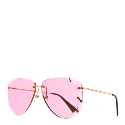Louis Vuitton Metal Plein Soleil Pilot Sunglasses Z1318E Pink 1 of 9