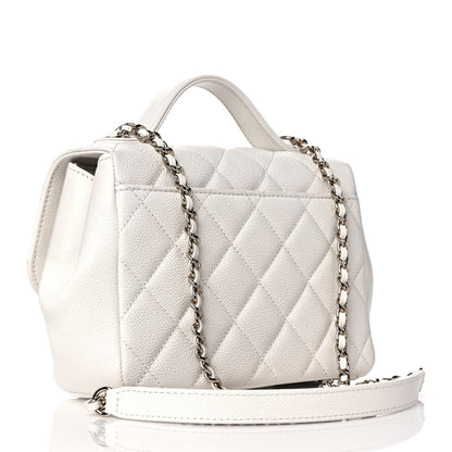 Chanel Caviar Quilted Small Business Affinity Flap White 3 of 10
