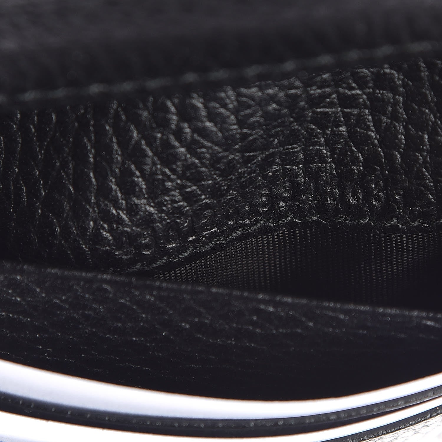 Gucci Pebbled Calfskin GG Marmont Card Case Black 7 of 8