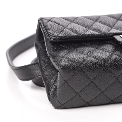 Chanel Grained Calfskin Quilted 2.55 Reissue Flap Belt Bag Clutch Black 8 of 10